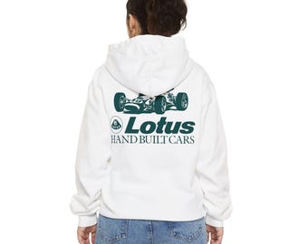 Lotus 49 Comfort Colors Unisex Garment-Dyed Hoodie/Front & Back Print Retro Racing