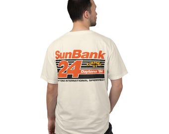 Sunbank 24 Daytona Retro Racing Tee/Front and Back Print
