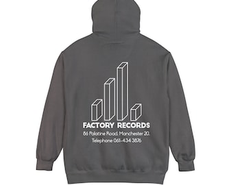 Factory Records sweatshirt/Factory Records/Record label sweatshirt/Music sweatshirt/Joy Division/New Order/Hacienda nightclub/music merch