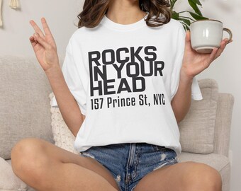 Rocks In Your Head NYC Record Store T-Shirt – NYC Music Tee