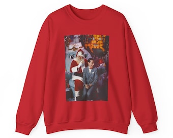 Sudadera de Pee-wee Herman / La casa de juegos de Pee-wee / Sudadera navideña de Pee-wee Herman / Suéter navideño de Pee-wee Herman / Estilo kitsch extravagante / Estilo retro de los 80 / Santa