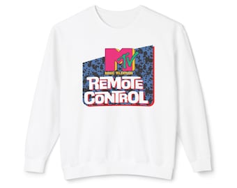 MTV Remote Control Sweatshirt: 90s Pop Culture Trivia Music Television Merch