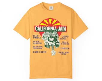 California Jam 1974 Music Festival T-Shirt/Concert Tee