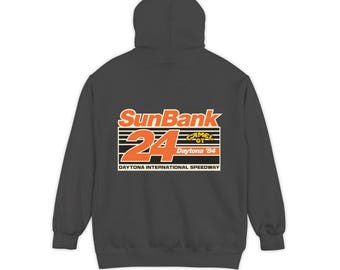 Sunbank 24 Daytona Comfort Colors Unisex Garment-Dyed Hoodie/Front and Back Print