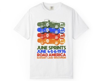 Road America 1970s Retro Racing Tee