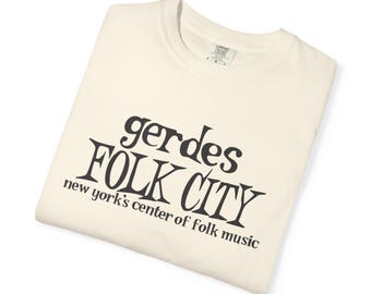 Gerdes Folk City NYC T-Shirt: 1960s West Village Music Venue Memorabilia (100% Cotton)