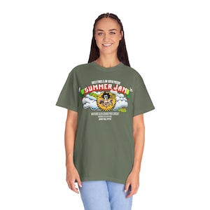 Summer Jam 73 Music Festival Tee/Watkins Glen/1970s concert/Allman Bros/Psychedelic Tshirt/Trippy Graphic Tee/Acid Tshirt/Hippie Tshirt image 2