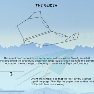 Premium DIY Paper Plane Kit: The Glider - Effortless & Graceful!