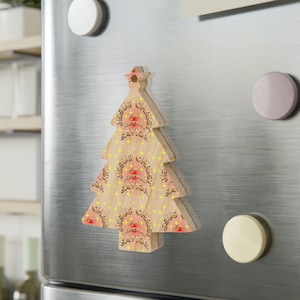 Christmas Tree Evergreen Ornament, Wooden, Holiday. Jesus Christ Is My Personal Savior. Monarch Butterfly