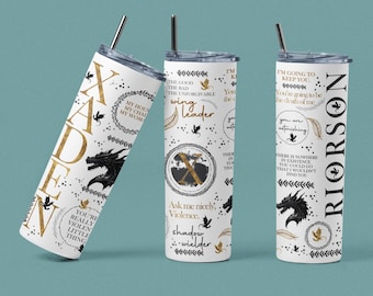 Xaden Riorson Tumbler: Fourth Wing Romantasy Gift