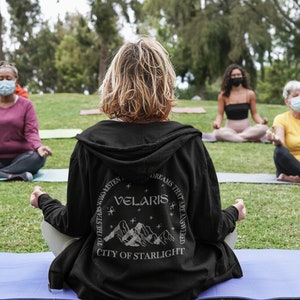 Velaris City of Starlight Full Zip Hoodie - ACOTAR Sarah J Mass Sweatshirt