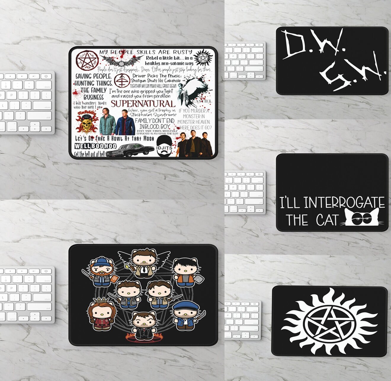 超自然的なマウスパッド：名言、子猫、憑依防止シンボル - Etsy 日本, image size:1320x1287