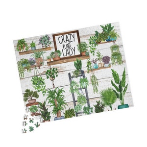 Crazy Plant Lady puzzle - Choice of 3 sizes