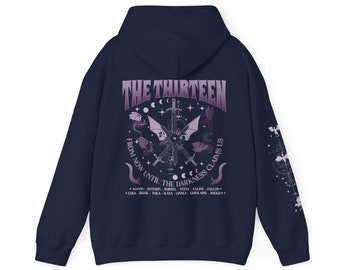 The Thirteen Hoodie: Sarah J Maas TOG Fan Bekleidung