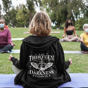 Cozy Sarah J Maas The Thirteen Full Zip Hoodie, TOG ACOTAR, Book club gift, holiday gift, gift for her, gift for him, Fan favorite must have