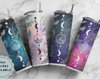 Best Selling Reusable Sarah J Maas ACOTAR Velaris 20 oz straight Tumbler with lid, Book Club gift, Gift for her, Holiday Gift, Fan Favorite