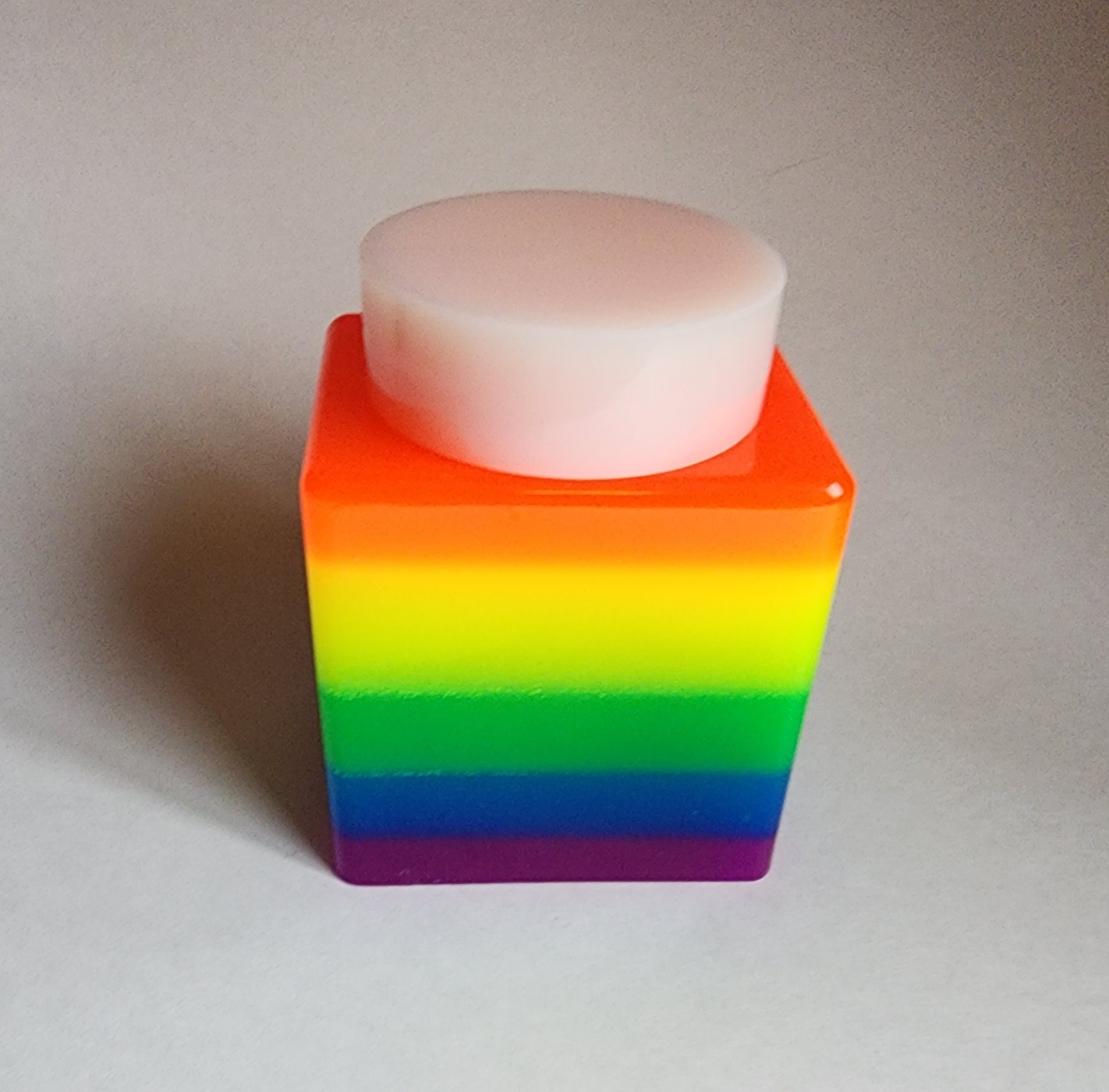 Rainbow Resin Jar - Etsy
