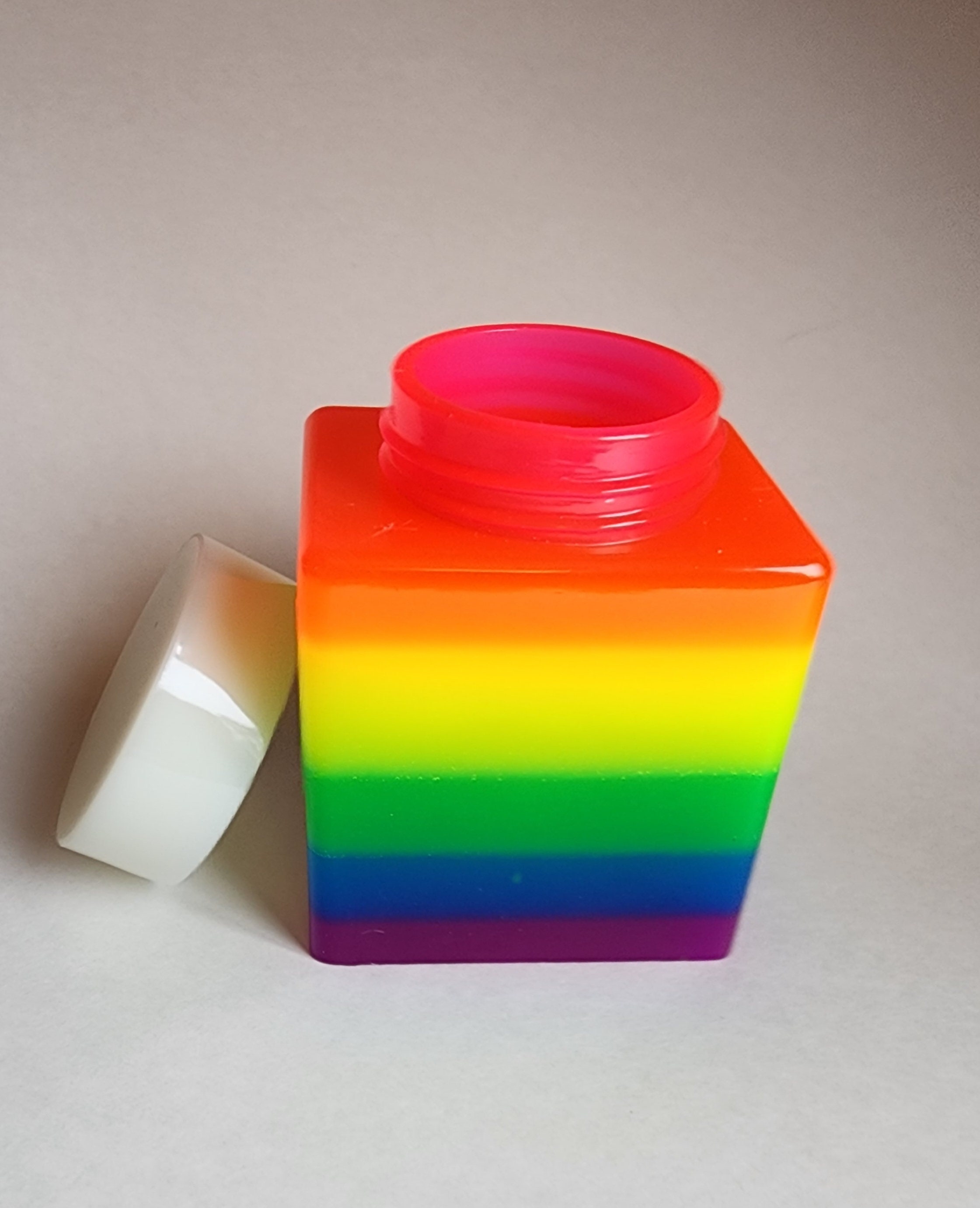 Rainbow Resin Jar - Etsy
