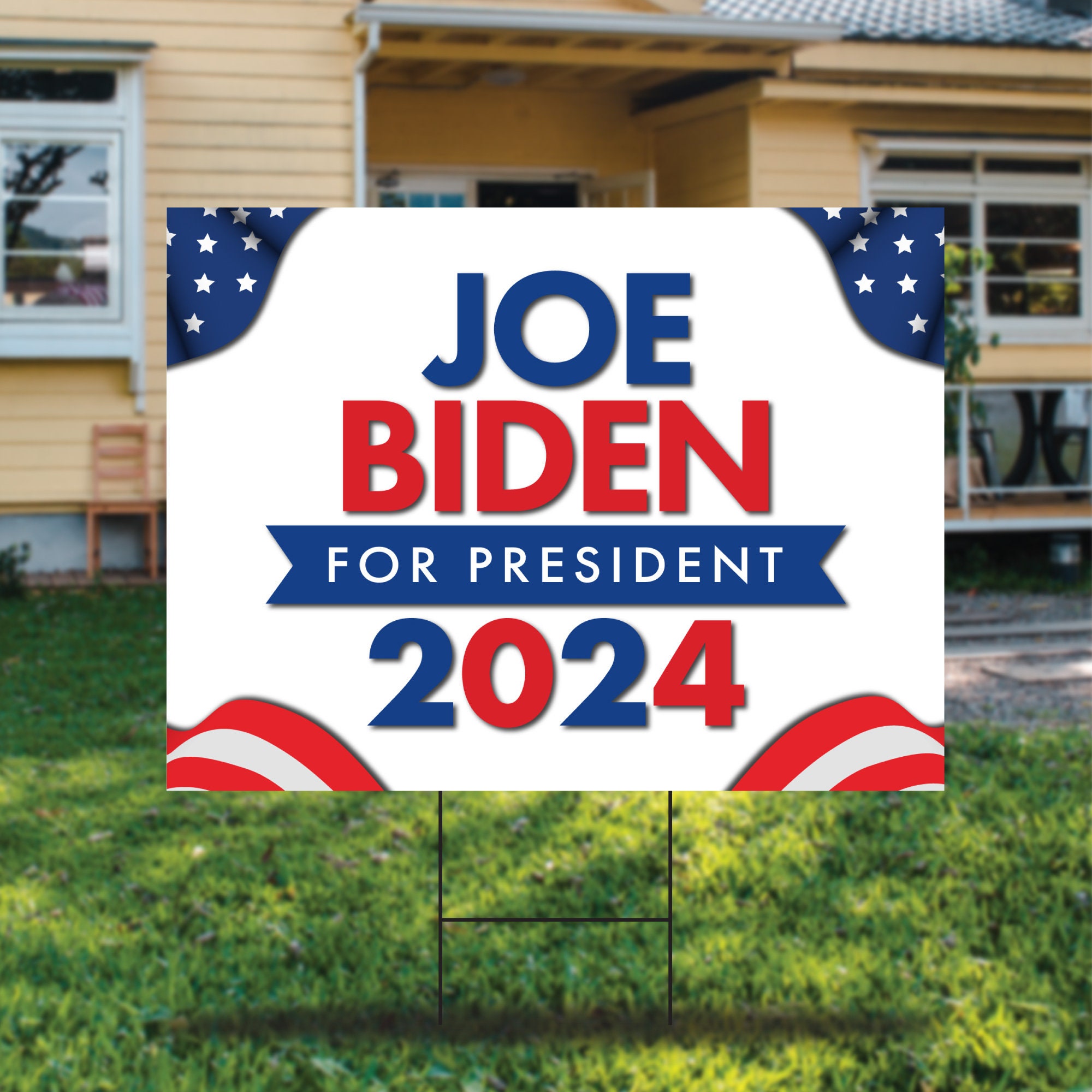 Yard Sign Joe Biden 2025, Coroplast Joe Biden for President 2025 Lawn