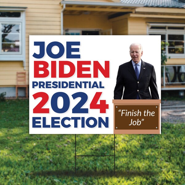 Biden 2024 Yard Sign Etsy