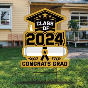 SHS Class of 2024 Classic Congratulations Yard Sign 
