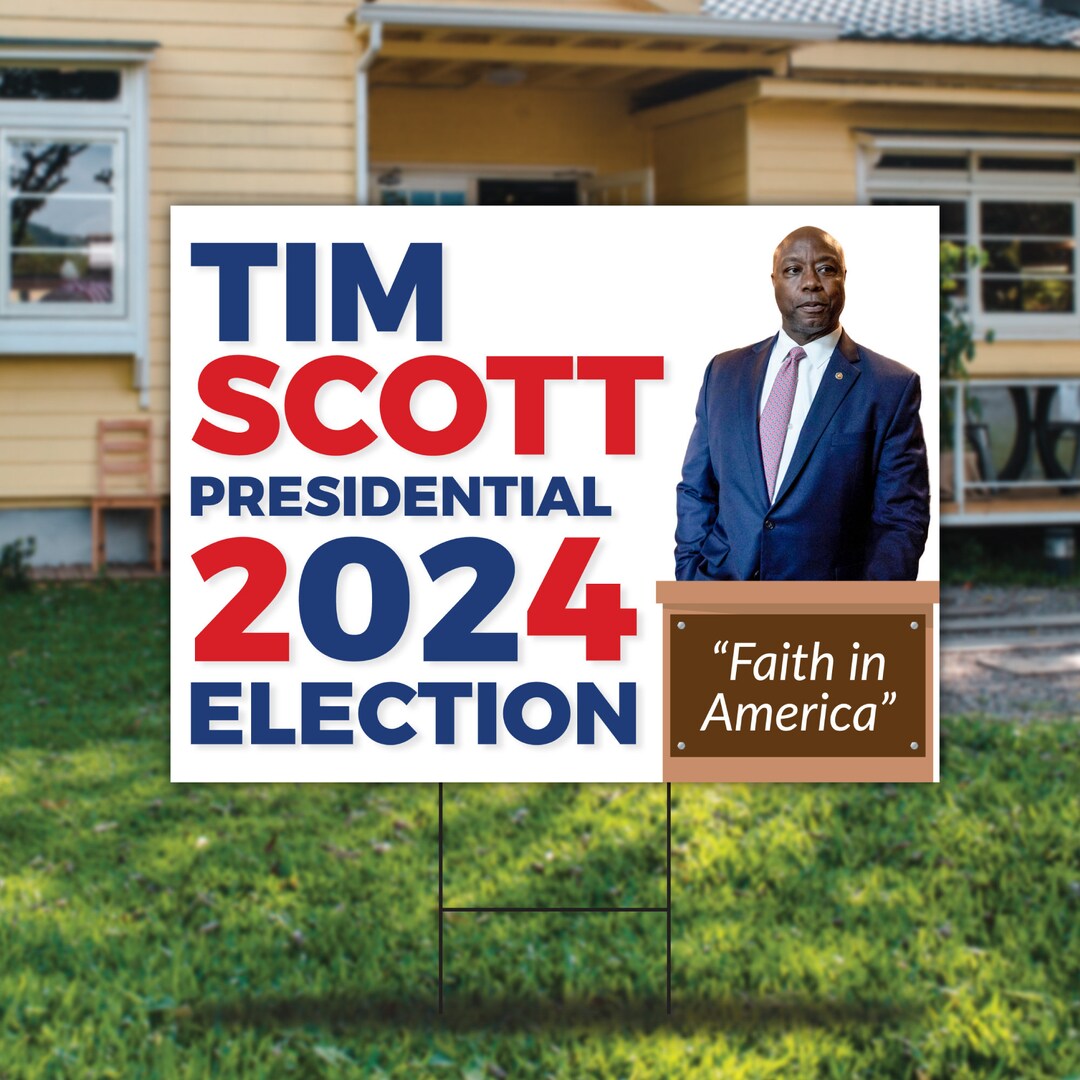 Yard Sign Tim 2024, Coroplast Tim for President 2024 Lawn Sign, 2024