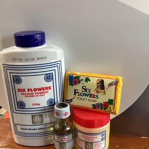 Six Flowers powder,Six Flowers toilet soap,six flowers oil perfume,Six Flowers pomade