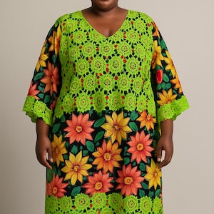 Lime African Dress