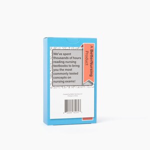 May include: A light blue box with text that reads "A BetterNursing Product". The box contains text that says "We've spent thousands of hours reading nursing textbooks to bring you the most commonly tested concepts on nursing exams!"