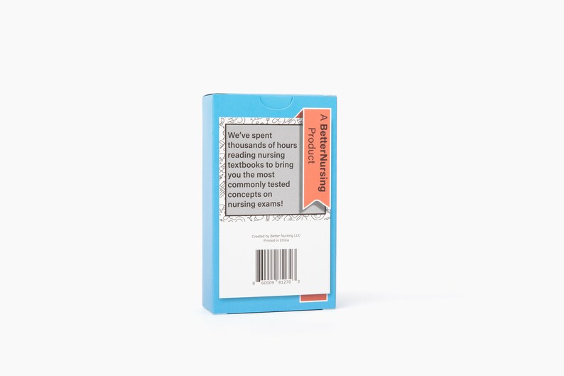 May include: A light blue box with text that reads "A BetterNursing Product". The box contains text that says "We've spent thousands of hours reading nursing textbooks to bring you the most commonly tested concepts on nursing exams!"