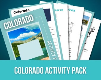 Colorado Activity Pack for Roadschool and Vacation