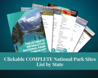 Clickable Ultimate National Parks Checklist by State (400+ Sites!)