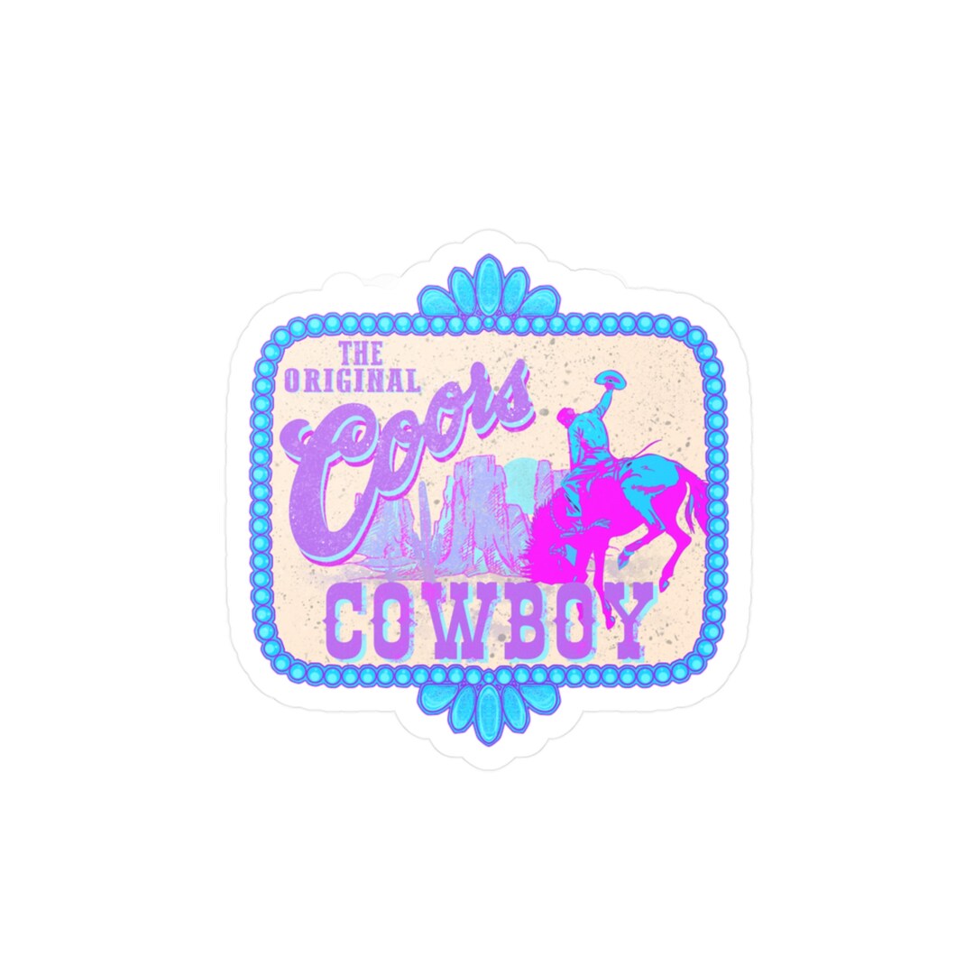 Coors Rodeo Sticker Coors Cowboy Vinyl Decal - Etsy