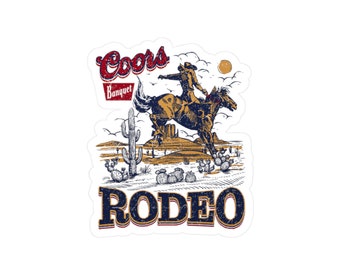 Coors cowboy Vinyl Decal