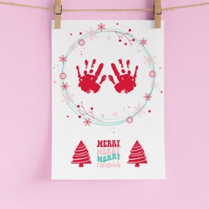 Preschool Christmas Handprint Craft for Kids