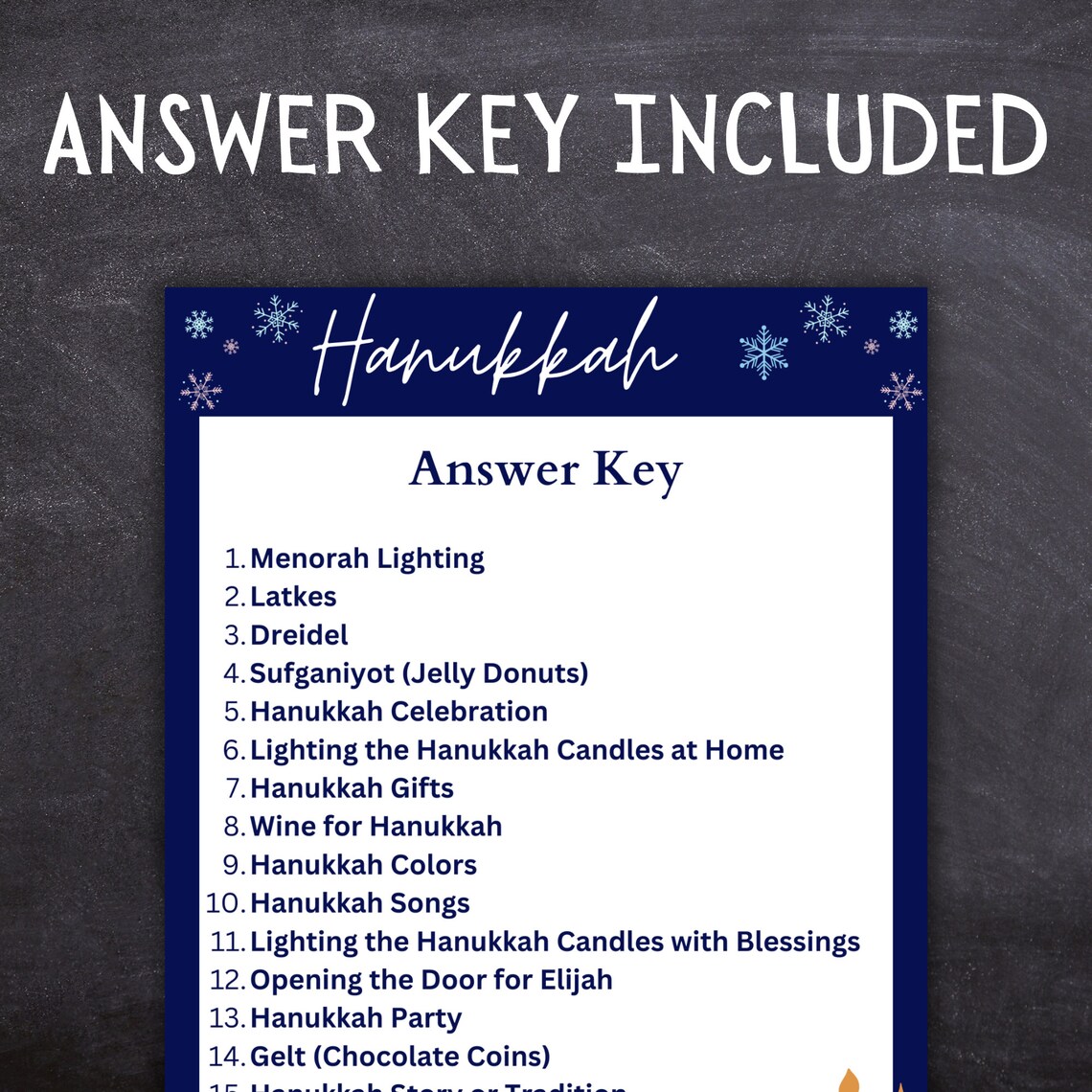 Hanukkah Emoji Pictionary Party Games Chanukah Celebration Games