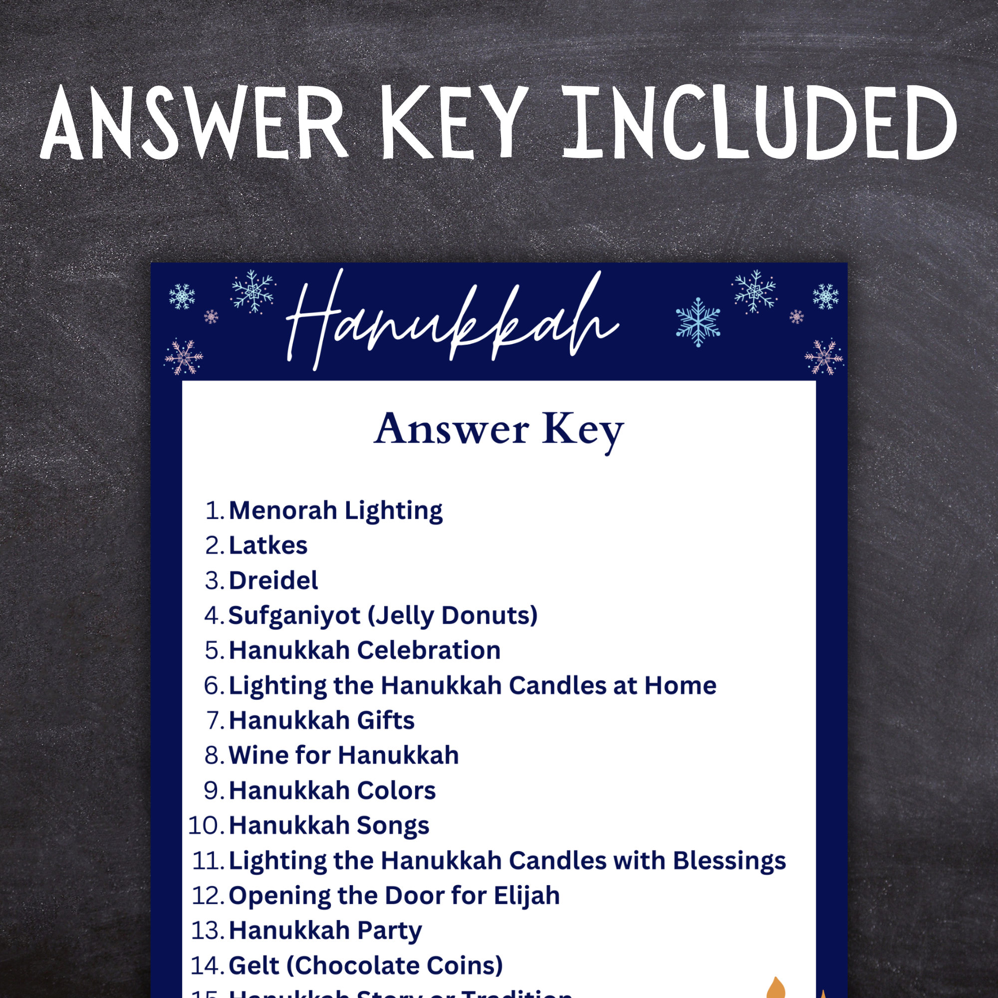 Hanukkah Emoji Pictionary Party Games Chanukah Celebration Games