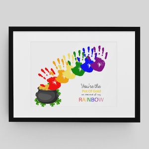 Preschool ST Patrick&#39;s Day Handprint Craft for Kids