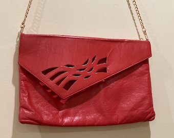 80's Karnig Mann Red Leather Purse