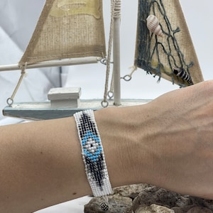 Gift for Her, Miyuki Bracelet, Unique Bead Woven Bracelet, Stylish Wristband for Friends, Adjustable Armband for Hosts,Trend Gift for Her