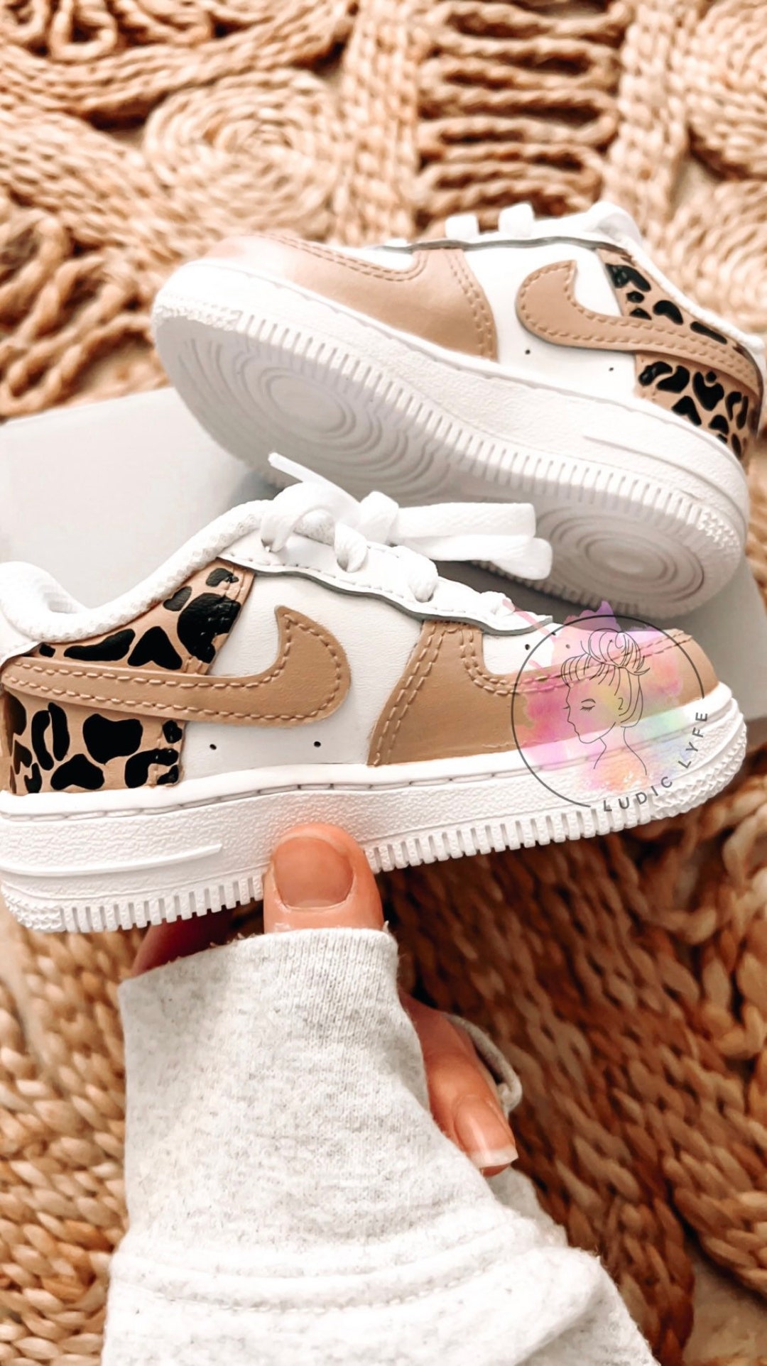 cheetah print air force 1