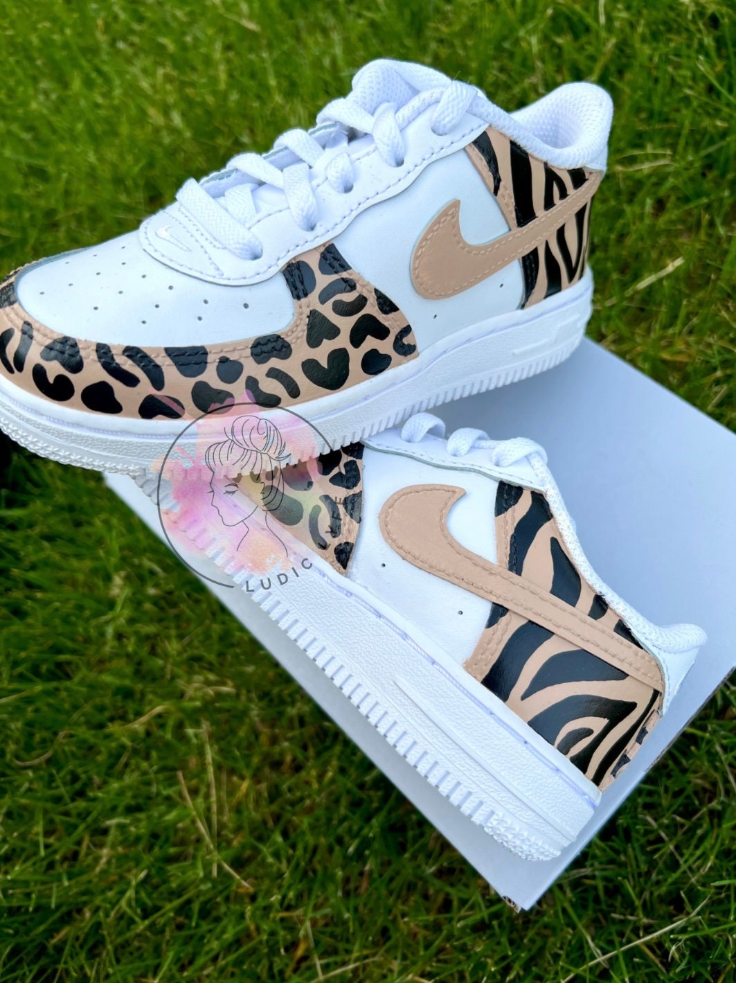 custom air force 1 cheetah print