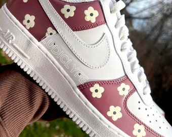 Custom Daisy Air Force 1 Painted Sneakers