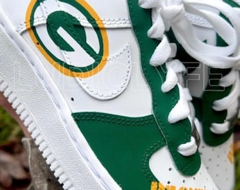 Custom Hand-Painted Air Force 1 Sneakers, College Sports Logo Shoes