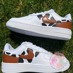 custom cow print air force