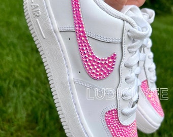 Custom bling Air Force 1, rhinestone shoe, rhinestone Air Force 1