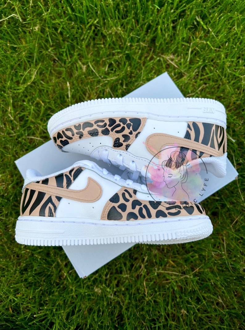 cheetah print air force 1