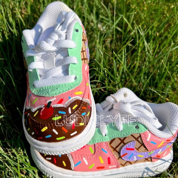 Custom ice cream Air Force Ones, ice cream shoes