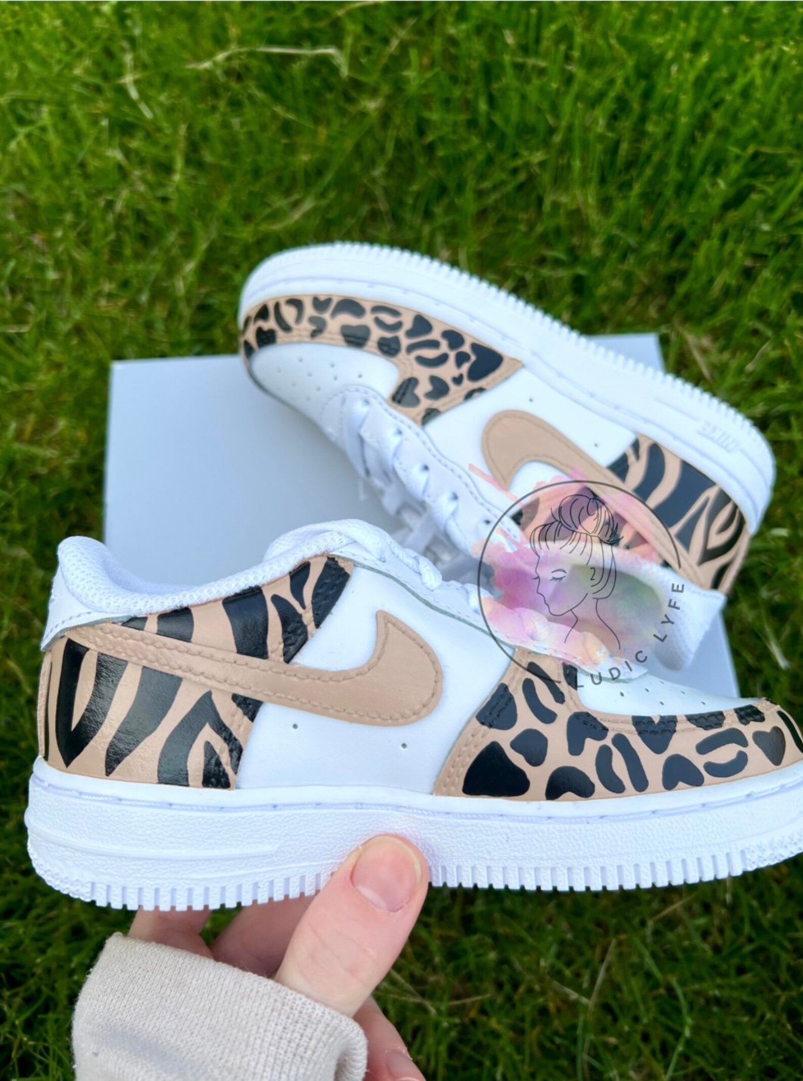 custom air force 1 cheetah print