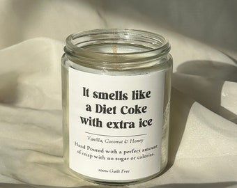 It smells like a Diet Coke with extra ice - 8 oz Scented Candle